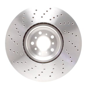 BMW X6 Brake Rotor (1) - Right Front - R1 Concepts - Drilled - `15-`19